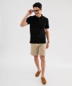 Polo manches courtes en maille nid dabeille homme[MISSING]